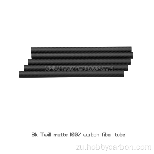 20mm 3k ukweluka carbon fibre tube